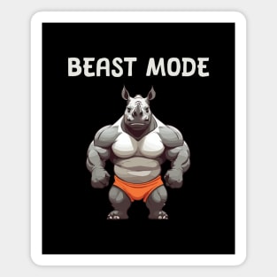 Beast Mode - Rhino and gym Magnet